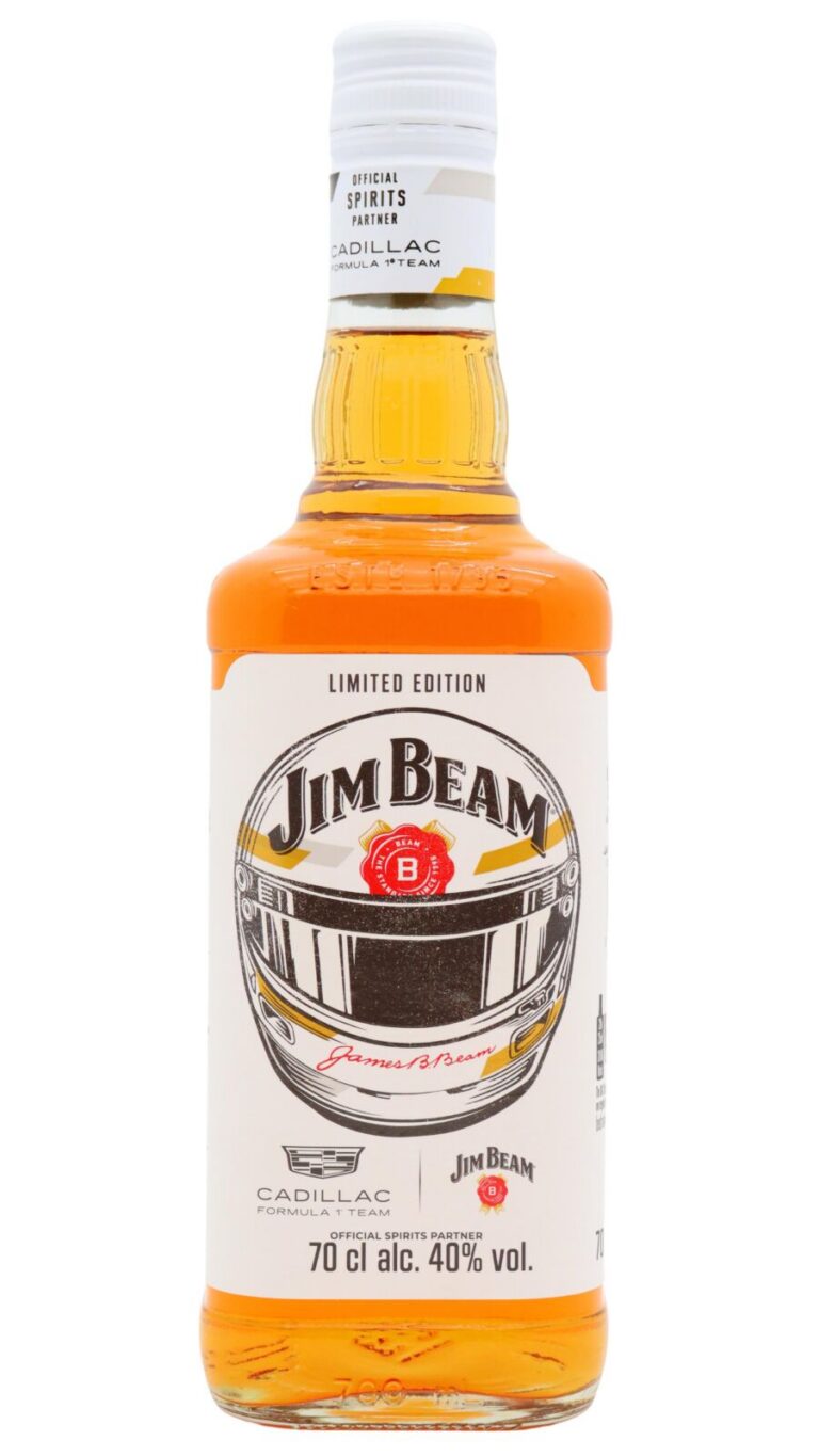 Jim Beam Shares Dramatic Sales Boost from Cadillac F1 Deal 7 jim beam 4 year old cadillac f1 team limited edition white Jim Beam Shares Dramatic Sales Boost from Cadillac F1 Deal